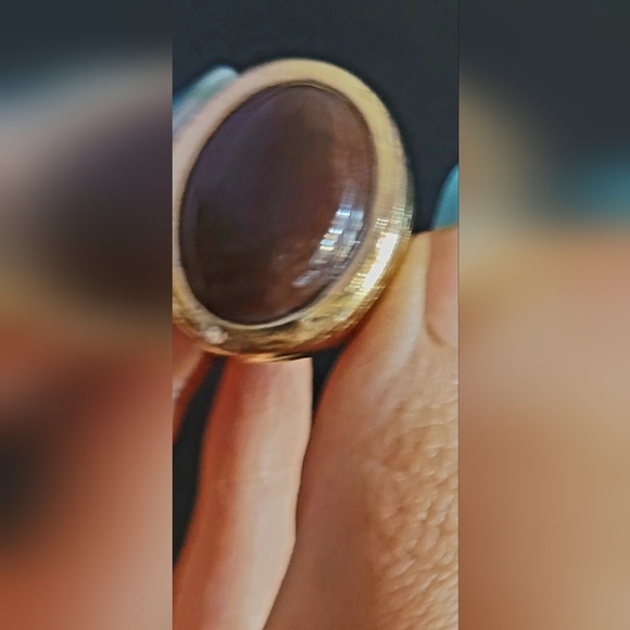 Oversized oval ring used size 8 - Picture 2 of 7